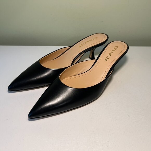 Coach Women's Renn Leather Mule - Picture 1 of 15
